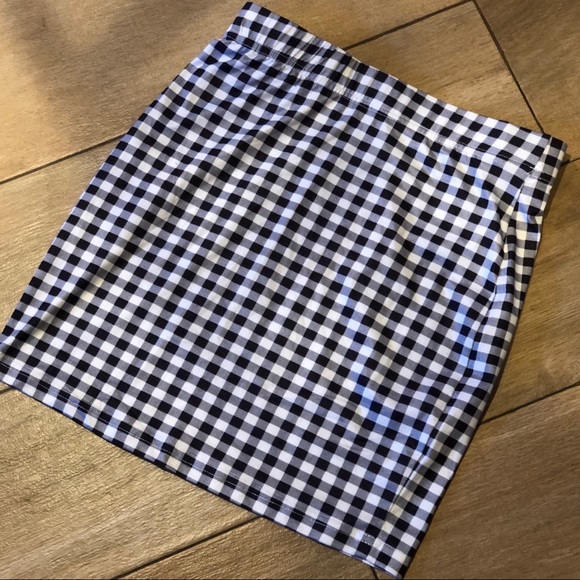 PLAID CHECKER SLIGHT STRETCH MINI SKIRT - Picture 2 of 7
